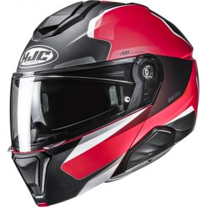 Motoristična čelada HJC i91 Felio MC1SF črno-rdeče-bela