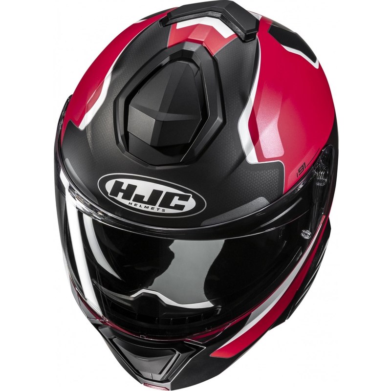 Motoristična čelada HJC i91 Felio MC1SF črno-rdeče-bela
