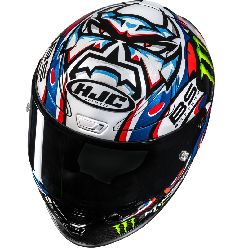 Integralna motoristična čelada HJC RPHA 1 V2 CARBON Quartararo Le Mans III MC25 večbarvna