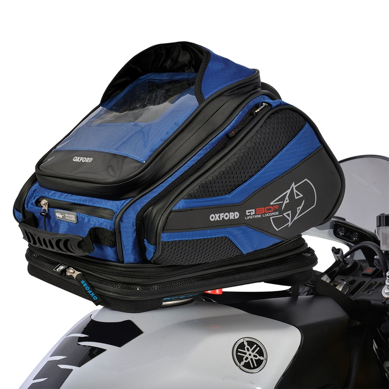 Torba za motorno kolo Oxford Q30R QR črno-modra