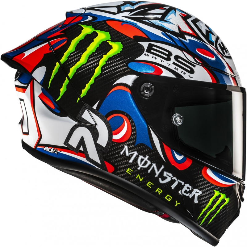 Integralna motoristična čelada HJC RPHA 1 V2 CARBON Quartararo Le Mans III MC25 večbarvna