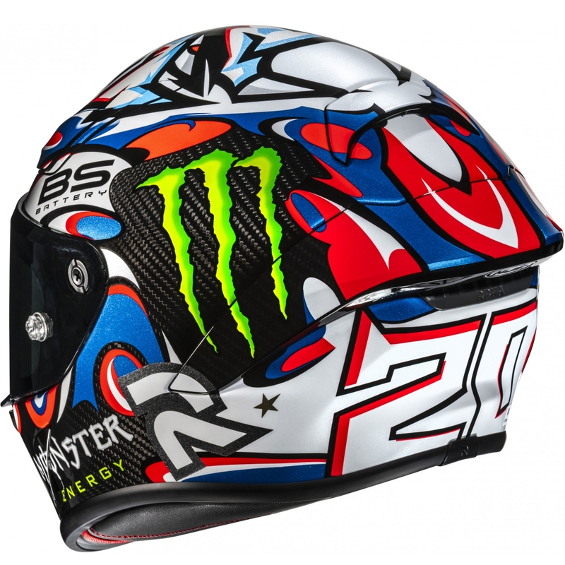 Integralna motoristična čelada HJC RPHA 1 V2 CARBON Quartararo Le Mans III MC25 večbarvna