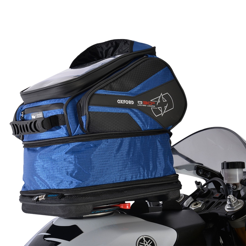 Torba za motorno kolo Oxford Q30R QR črno-modra