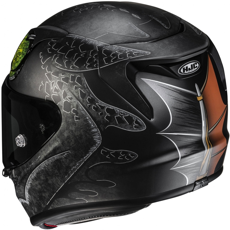Motoristična čelada HJC RPHA 12 Toothless II Universal MC4SF črne barve