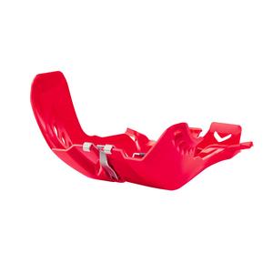 Skid Plate POLISPORT with link protector červená