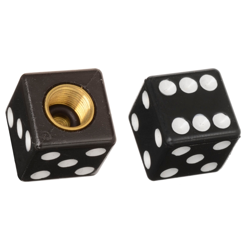 Oxford Lucky Dice črni pokrovčki ventilov