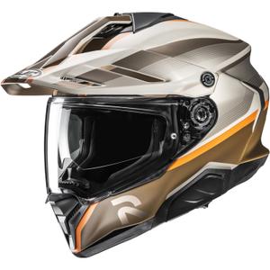 Enduro motoristična čelada HJC RPHA 60 Arbre MC7SF rjavo-bež-oranžna