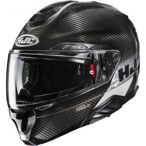 Preklopna motoristična čelada HJC RPHA 91 CARBON Elig MC5 črno-siva
