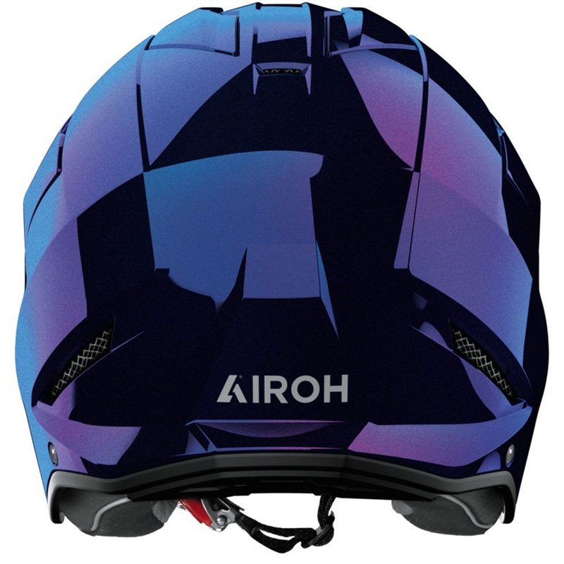 Čelada za trial motociklizem Airoh Kombakt Shimmer sijajna vijolično-modra
