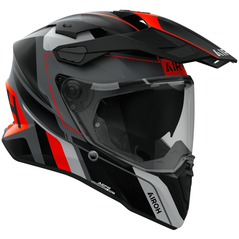 Čelada Airoh Commander 2 Skip Enduro mat oranžna