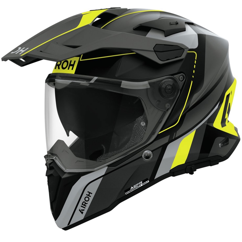 Enduro čelada Airoh Commander 2 Skip mat rumena
