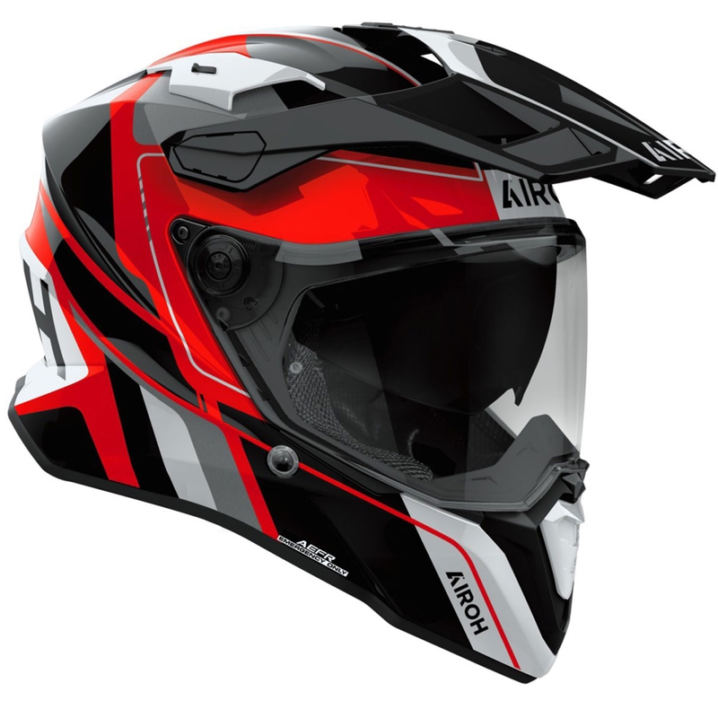 Enduro čelada Airoh Commander 2 Skip sijajno rdeča