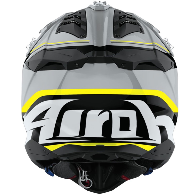 Motokros čelada Airoh Aviator 3 Leader, sijajno rumena