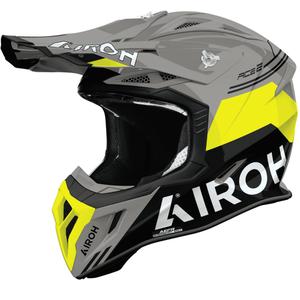 Motokros čelada Airoh Aviator ACE 2 Fury, sijajno rumena