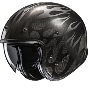 Odprta motoristična čelada HJC V31 Firo MC5 črno-siva