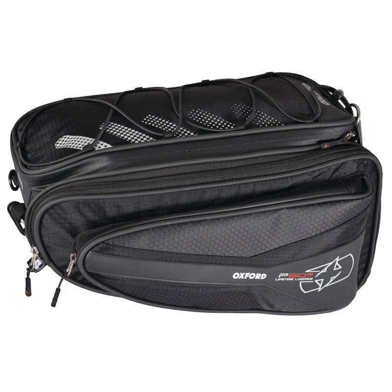 Oxford P50R stranski kovčki za motorna kolesa črna
