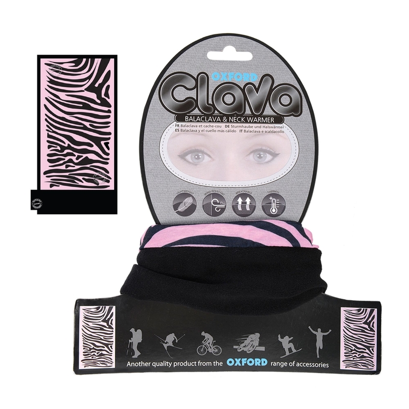 Oxford Clava Zebra balaklava in grelec za vrat
