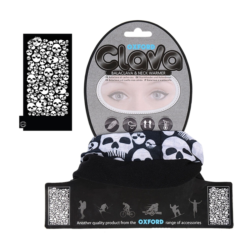 Oxford Clava Skulls balaklava in grelec za vrat