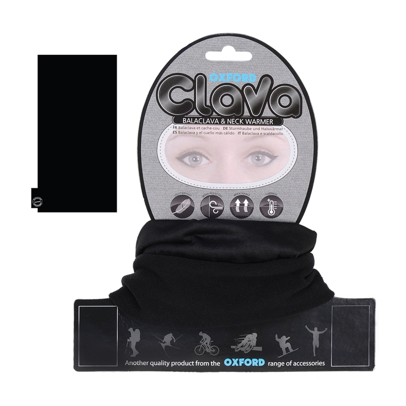 Oxford Clava Črna balaklava in grelec za vrat