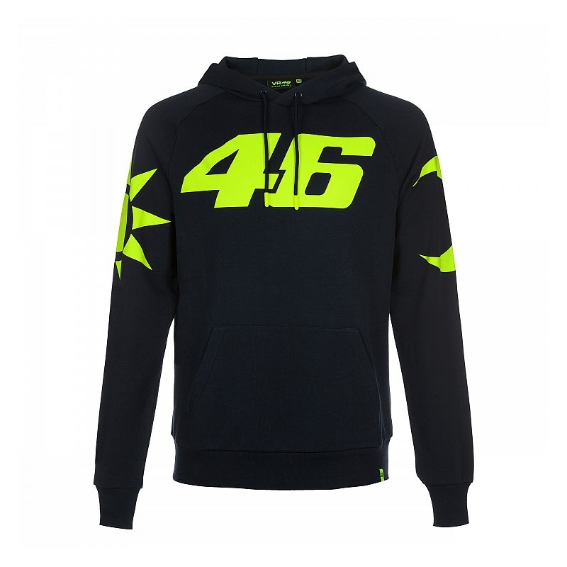 Mikina VR46 Valentino Rossi REPLICA Fleece temno modra