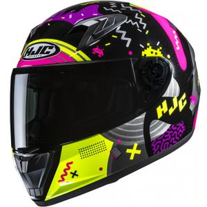 Otroška motoristična čelada HJC Y10 Mika MC3H črno-roza