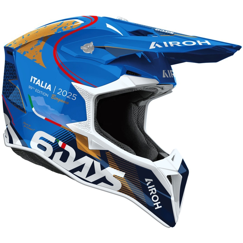 Čelada za motokros Airoh Wraaap 6DAYS ® ITALY, sijajna