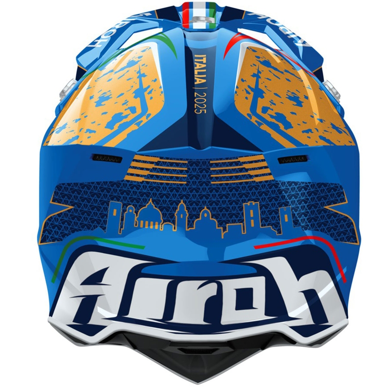 Čelada za motokros Airoh Wraaap 6DAYS ® ITALY, sijajna