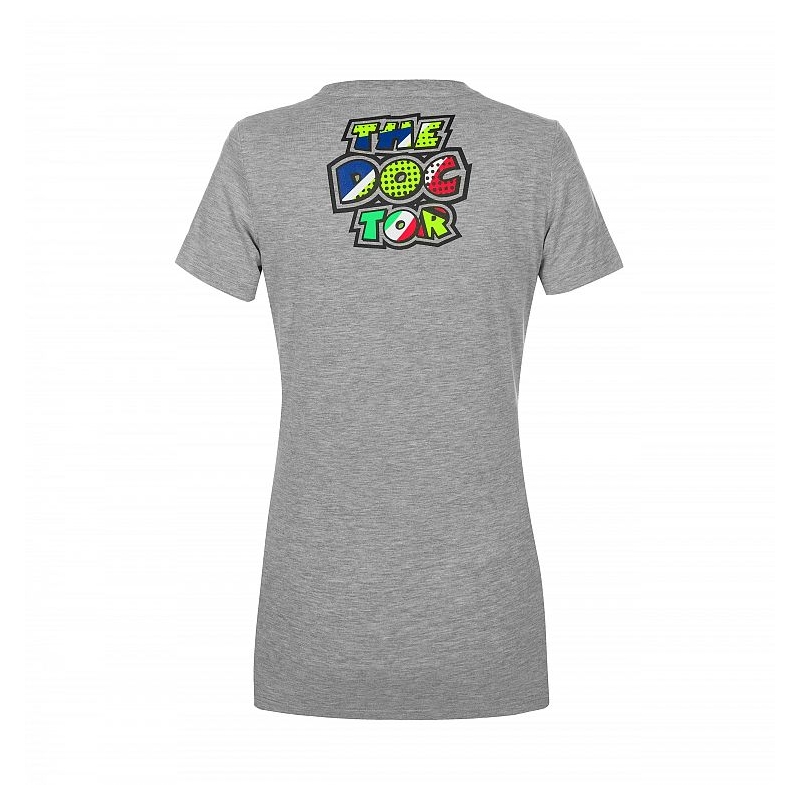 Ženska majica VR46 Valentino Rossi POP ART siva razprodaja