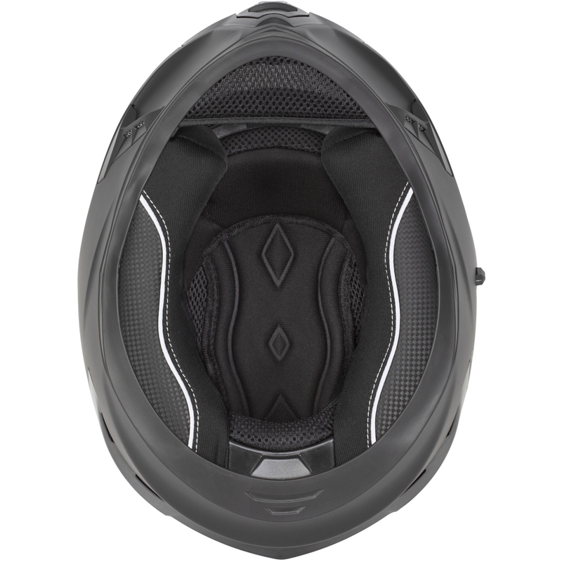 Cassida Orbit Track motoristična čelada z integriranim obrazom, bela-fluo rumena-turkizna-črna