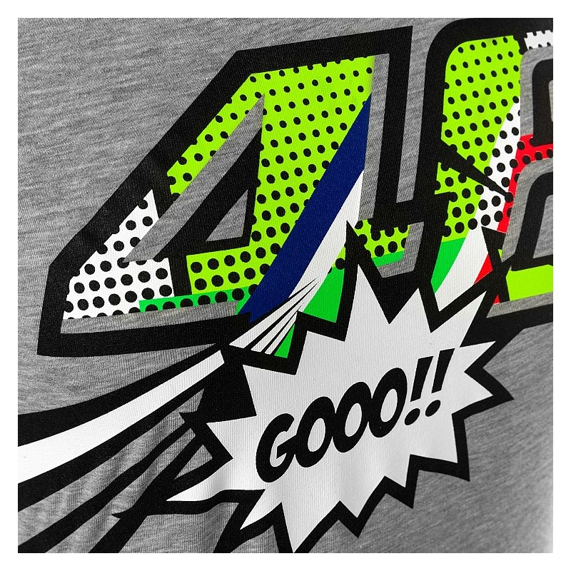 Ženska majica VR46 Valentino Rossi POP ART siva razprodaja