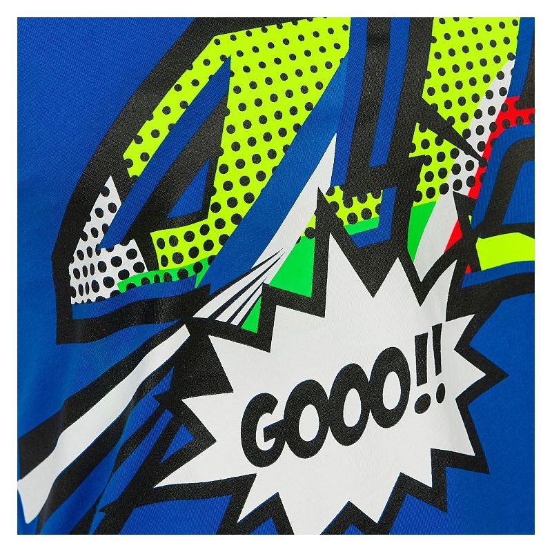 Ženska majica VR46 Valentino Rossi POP ART modra