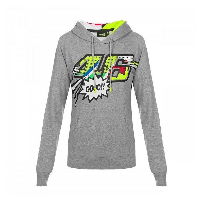 Ženska majica VR46 Valentino Rossi POP ART Fleece siva