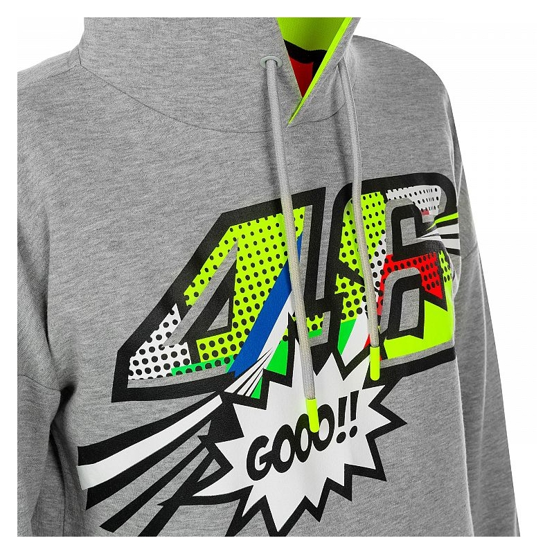 Ženska majica VR46 Valentino Rossi POP ART Fleece siva