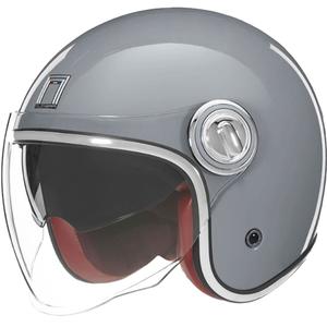 Čelada NOX PREMIUM Heritage z odprtim obrazom, siva