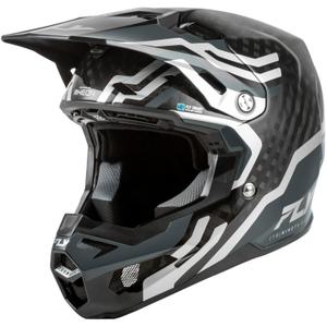 Motokros čelada FLY Racing Formula S Carbon Byte karbonsko-siva-srebrna