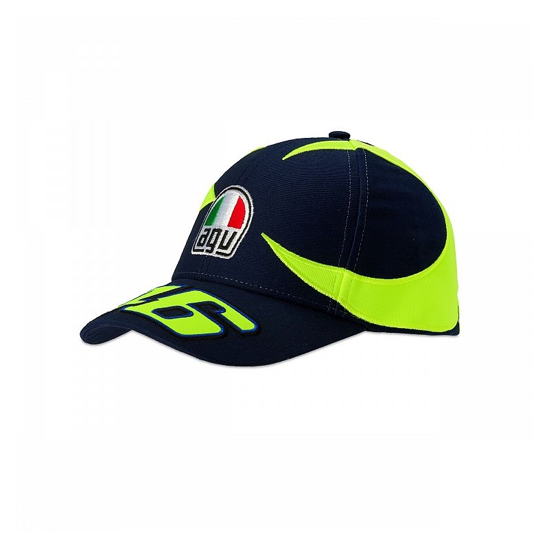 Otroška kapa VR46 Valentino Rossi REPLIKA SUN AND MOON modro-rumena