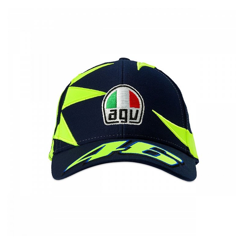 Otroška kapa VR46 Valentino Rossi REPLIKA SUN AND MOON modro-rumena