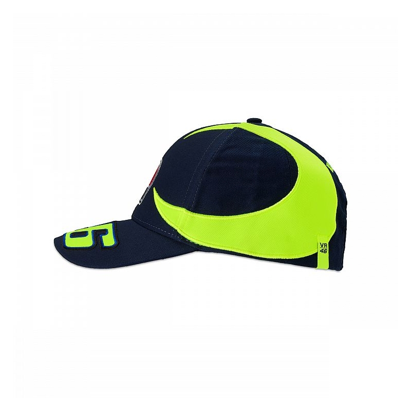 Otroška kapa VR46 Valentino Rossi REPLIKA SUN AND MOON modro-rumena