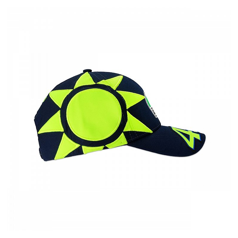 Otroška kapa VR46 Valentino Rossi REPLIKA SUN AND MOON modro-rumena