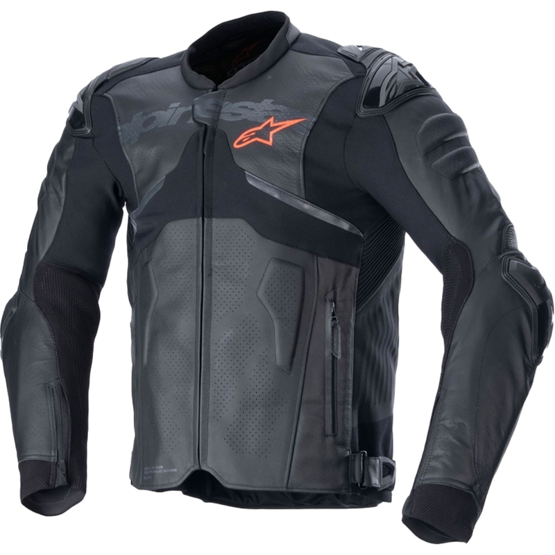 Usnjena motoristična jakna Alpinestars Atem 5 črna