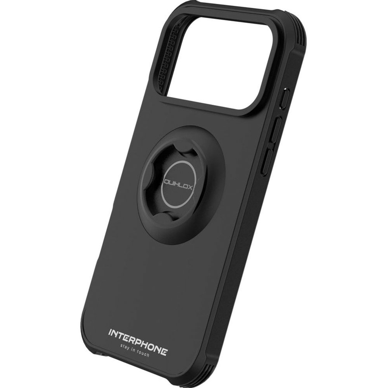 Interphone QUIKLOX Tetraforce - ovitek za Apple iPhone 17 Pro, črn
