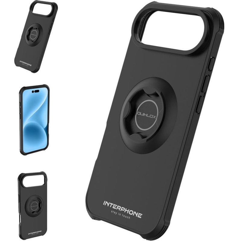 Ovitek za interfon QUIKLOX Tetraforce - Apple iPhone 17 Air črne barve