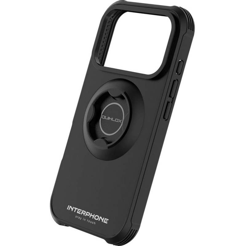 Interphone QUIKLOX Tetraforce - ovitek za Apple iPhone 17 Pro Max, črne barve