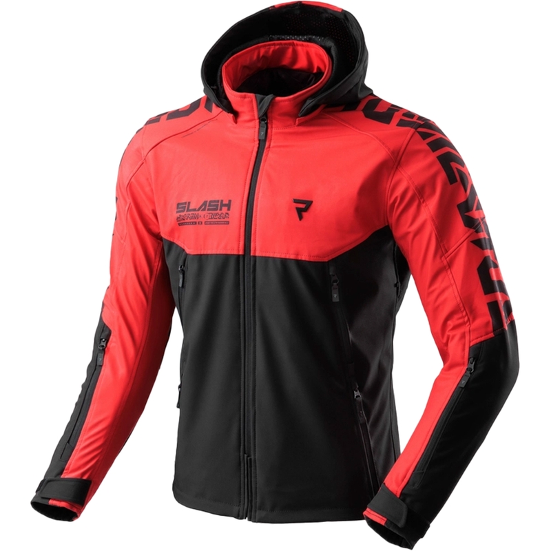 Rebelhorn Slash črno-rdeča softshell motoristična jakna