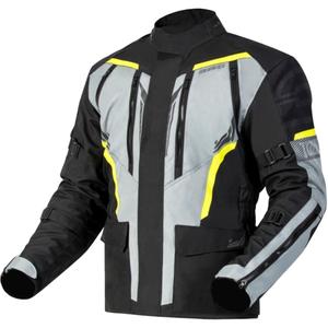 Motoristična jakna Ozone Tour III black-grey-fluo yellow