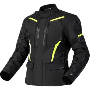 Motoristična jakna Ozone Tour III black-anthracite-fluo yellow