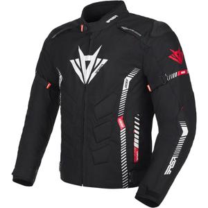 Motoristična jakna RSA Rider črno-belo-rdeča