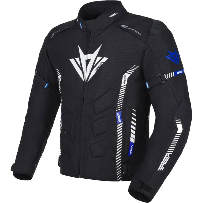 Motoristična jakna RSA Rider black-white-blue