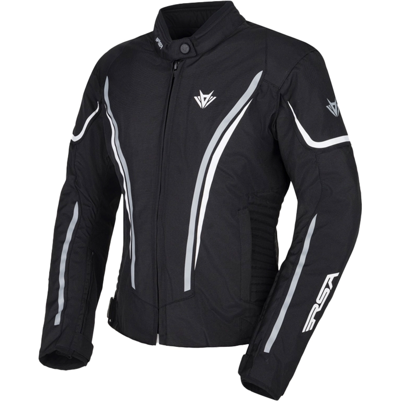 Ženska motoristična jakna RSA Wasp Black-Grey-White