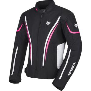 Ženska motoristična jakna RSA Wasp Black, Pink and White
